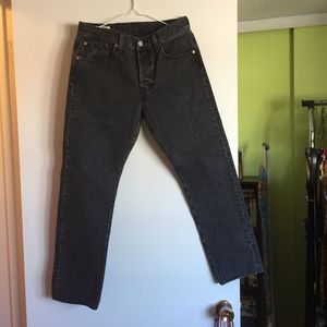 Levis 501 ST 29X28 Washed Black